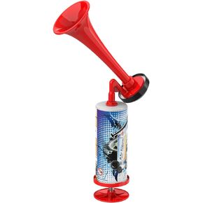Handheld Air Horn, Portable Aluminum Super Loud Air Pump Horn, Hand Push Noise Maker Marine Safety Horn for Boating Emergency Bear Horn Self Defense Sports Events Birthday Party Reusable Horns