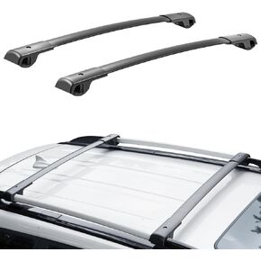 VEVOR Roof Rack Cross Bars, Compatible with Toyota RAV4 2019-2023, Aluminum Anti-Rust Crossbars with Locks, Rooftop Cargo Bag Luggage Carrier (Not Fit for Adventure/TRD Off-Road), 160lbs Load Capacity