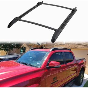 ANTS PART Roof Rack Rails for 2005-2023 Toyota Tacoma Double Cab Cross Bars Black