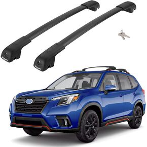 BougeRV Lockable Car Roof Rack Cross Bars Compatible with Subaru Crosstrek 2018-2023 / Impreza 2017-2023, Aluminum Anti-Rust Cross Bar for Rooftop Cargo Carrier Luggage Kayak Canoe Bike Snowboard