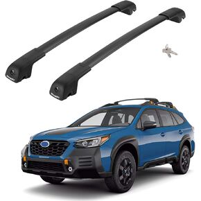 BougeRV قضبان متقاطعة لسقف السيارة قابلة للقفل متوافقة مع Subaru Crosstrek 2018-2023 / Impreza 2017-2023، قضيب متقاطع من الألومنيوم مضاد للصدأ لحامل البضائع على السطح وأمتعة قوارب الكاياك والدراجة على الجليد