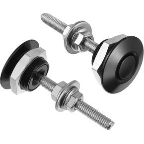 EPLZON Diameter 1.25 inch Quick Release Latch Bumper Bumper Hood License Plate Lock Clip Kit Universal Aluminum Engine Hood Pin(Pack of 2pcs,Black) in Kuwait