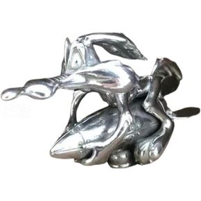 1pcs Duck Resin Car Decoration Metal Angry Duck Hood Ornament Self Adhesive Duck Car Emblems Electroplating 3D Duck Hood Decoration Angry Duck Hood Ornament. (Black)
