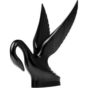 GG Grand General 48008 Matte Black Powder Coated Classic Swan Hood Ornament in Kuwait