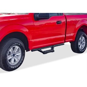 APS Drop Steps Running Boards Compatible with Ford F150 2015-2024 Regular Cab & F-250 F-350 Super Duty 2017-2024 Stainless Steel Side Bars