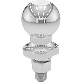 CURT 40098 Chrome ATV, UTV, Lawn Tractor Hitch Ball, 2,000 lbs, 2-Inch Diameter, 5/8 x 1-3/4-Inch Shank
