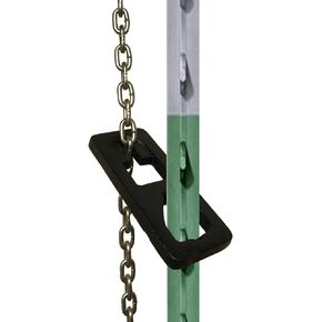 T Post Puller Plate - Cast Iron Heavy-Duty Steel - Farm & Garden Equipment for Quick Removal of T Posts,Use Different Gauges of Chain,Tractor Bucket,Handyman Jack or a S Hook