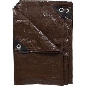 Stansport Light-Duty Rip-Stop Tarp 8' x 10' - Brown (U-810)