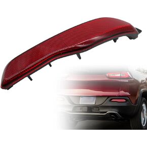Left Rear Bumper Reflector 68105145AC Compatible with Cherokee 2014 2015 2016 2017 2018 Driver Side