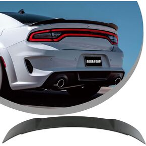 Rear Spoiler Carbon Fiber Style Compatible with Charger 2011-2022 RT SXT SRT, Rear Trunk Ducktail Lip Wing in Saudi Arabia