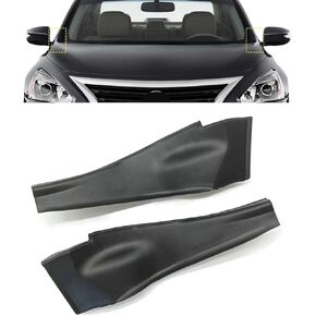 YUNHECAM Front Windshield Wiper Side Cowl Extension Fender Cover Trim Compatible with 2013 2014 2015 2016 Nissan Altima Pair Left Right Black Durable Plastic Panel Caps 2PCS