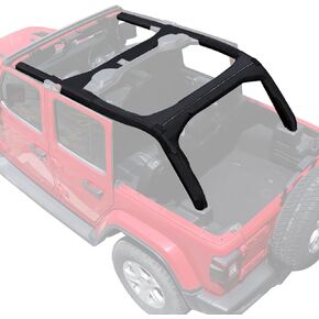 BESTAOO Roll Bar Padding for 2018-2023 Jeep Wrangler JL Unlimited 4 Door, Black Neoprene Roll Cage Full Protector Cover