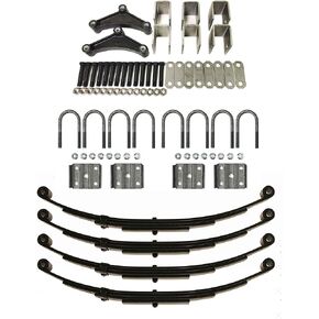 LIBRA 3500lb Tandem Trailer Axle Suspension Kit Leaf Springs U-Bolt & Hanger Kit