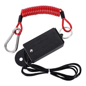 Trailer Breakaway Switch with 4 Feet Coiled Cable, Electric Brake Switch Used for RV Towing Trailer