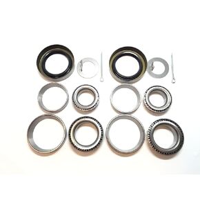 (Set of 2) WPS 3500# Trailer Axle Bearing Kit L68149 L44649 Grease Seal 10-19 I.D. 1.719'' for #84 Spindle