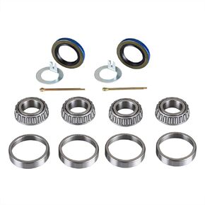 Pack of 2 Trailer Axle Bearings Kit L68149 L44649 Fits for 1-3/8'' to 1-1/16'' 3500 Lbs Trailer Axle 1.719'' Grease Seal 10-19#84 Spindle
