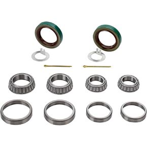Pack of 2 Trailer Axle Bearings Kit L68149 L44649 Fits for 1-3/8'' to 1-1/16'' 3500 Lbs Trailer Axle 1.719'' Grease Seal 10-19#84 Spindle