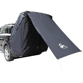 HREFEU SUV Tailgate Tent with Awning, Tailgate Shade Awning Tent for Camping, Hatchback Tent,Sun Shelter Camping Outdoor Travel, Waterproof 3000MM UPF 50+(Large)