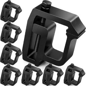 moveland Upgraded 𝟖 𝐏𝐂𝐒 Camper Shell Clamps - Heavy Duty Truck Topper Clamps - More Secure Truck Cap Clamps for Chevy Silverado Sierra/Dodge Dakota Ram 1500 2500 3500, F150 F250, Titan, Tundra