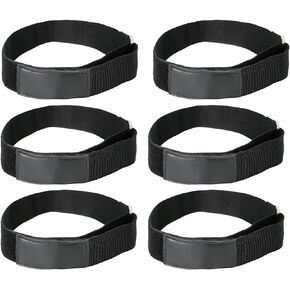 6 Pcs Ladder Straps, Reusable Securing Straps with Hook and Loop, Adjustable Ladder Rack Straps for Trucks, Van, SUV, RV, Passenger Car (33'' x 2'')