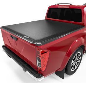 غطاء تونيو لسرير الشاحنة الناعم القابل للطي من oEdRo متوافق مع 2005-2024 Nissan Frontier (ليس للمكسيك)، سرير Fleetside بطول 5 أقدام