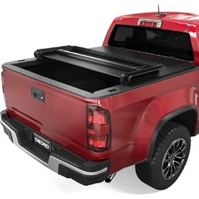 oEdRo Soft Tri-Fold Truck Bed Tonneau Cover Compatible with 2015-2024 Chevy Colorado/GMC Canyon with 5.2 ft Bed