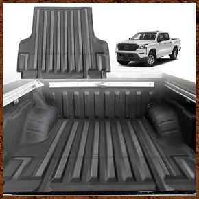 Muslogy for Frontier 2022-2024 Truck Bed Mat Crew Cab Short 5 Feet (60") Bed All Weather TPE Material Truck Bed Liner Compatible with Nissan Frontier 2024 2023 2022