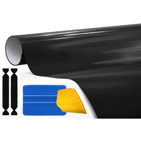 3M 1080 Gloss Black Air-Release Vinyl Wrap Roll Including Toolkit (1ft x 5ft)