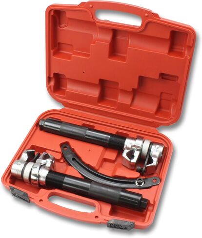 Heavy Duty Coil Spring Compressor Tool - 2200lb Capacity for MacPherson Struts - With Safety Locking Brackets in Kuwait