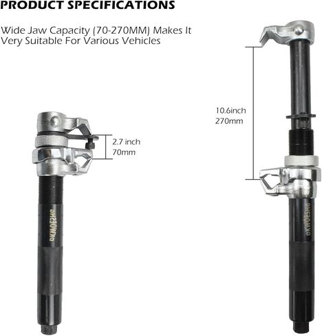 Heavy Duty Coil Spring Compressor Tool - 2200lb Capacity for MacPherson Struts - With Safety Locking Brackets in Kuwait