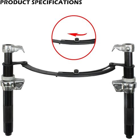 Heavy Duty Coil Spring Compressor Tool - 2200lb Capacity for MacPherson Struts - With Safety Locking Brackets in Kuwait