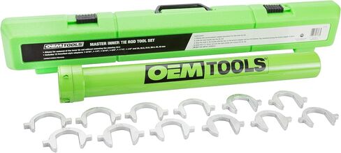 مجموعة أدوات OEMTOOLS 27178 الرئيسية لقضبان الربط الداخلية، إزالة وتثبيت قضبان الربط في السيارات والشاحنات الصغيرة وسيارات الدفع الرباعي، تتضمن 12 محول قدم كروف وأنبوب محرك 1/2 بوصة in Saudi Arabia