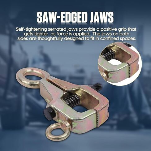 RALBIL مشبك سحب الجسم التلقائي، 5 طن ثنائي الاتجاه (علوي ومستقيم) مقابض جسم تلقائية مشبك سحب ذاتي الشد، ساحب إطار جسم السيارة مضاد للتآكل لإصلاح إطار جسم السيارة in Kuwait