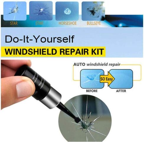 Automotive Glass Nano Repair Fluid-Car Windshield Repair Resin Cracked Glass Repair Kit,Glass Corrector Set, Crack Repairing for Car in Kuwait