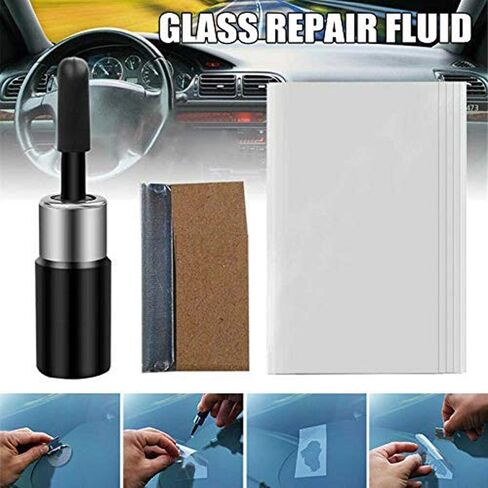Automotive Glass Nano Repair Fluid-Car Windshield Repair Resin Cracked Glass Repair Kit,Glass Corrector Set, Crack Repairing for Car in Kuwait