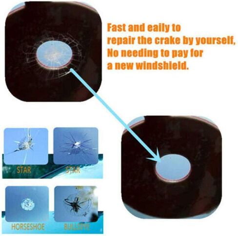 Automotive Glass Nano Repair Fluid-Car Windshield Repair Resin Cracked Glass Repair Kit,Glass Corrector Set, Crack Repairing for Car in Kuwait