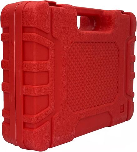 مضخة تفريغ يدوية احترافية للسيارات من HTOMT، مجموعة أدوات نزف الفرامل اليدوية لشخص واحد مع حقيبة محمية لفرامل رجل واحد ومجموعة ضبط نزيف القابض باللون الأحمر (أحمر) in Kuwait