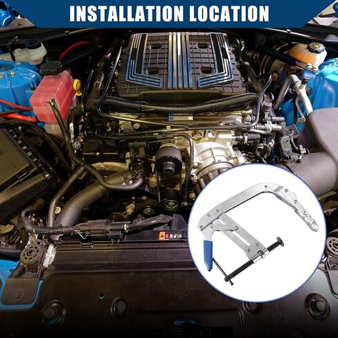 أداة ضاغط زنبركي لصمام المحرك مقاس 8 بوصات من Hihaha/أداة إزالة زنبرك الصمام/متينة/معدنية/قطعة واحدة/لون فضي in Kuwait