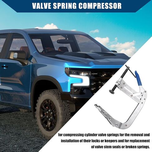 أداة ضاغط زنبركي لصمام المحرك مقاس 8 بوصات من Hihaha/أداة إزالة زنبرك الصمام/متينة/معدنية/قطعة واحدة/لون فضي in Kuwait