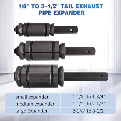 PUWIGO 1-1/8 بوصة إلى 3-1/2 بوصة مجموعة أدوات توزيع كاتم صوت عادم الذيل متوافقة مع معظم المركبات والشاحنات in Kuwait