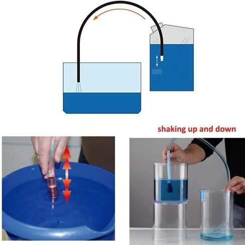 Wadoy Gas Siphon Hose Pump, Shaker Siphon for Gasoline/Fuel/Water Transfer, Safety Self Priming Hose 1/2" Valve in Kuwait