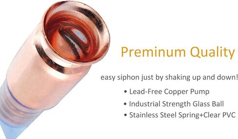 Wadoy Gas Siphon Hose Pump, Shaker Siphon for Gasoline/Fuel/Water Transfer, Safety Self Priming Hose 1/2" Valve in Kuwait