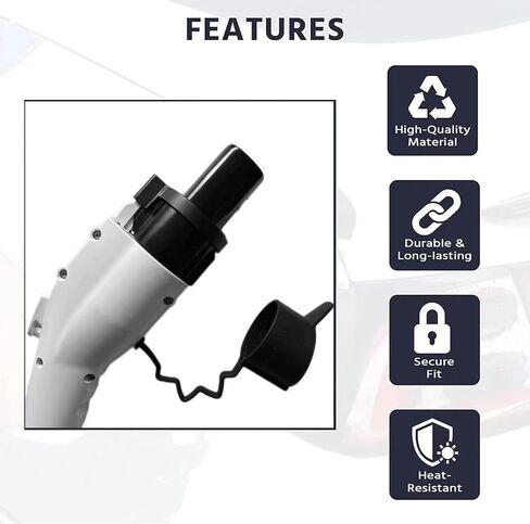 محول شحن J1772 إلى Tesla [فحص الأمان] وقفل شاحن Tesla 80 أمبير / 240 فولت تيار متردد - متوافق مع شاحن SAE J1772 [فقط لأصحاب Tesla] in Kuwait