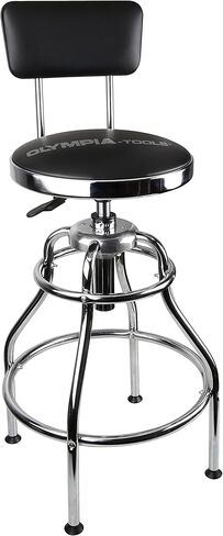 Olympia Tools 82-738 Adjustable Hydraulic Work Stool, Black in Saudi Arabia