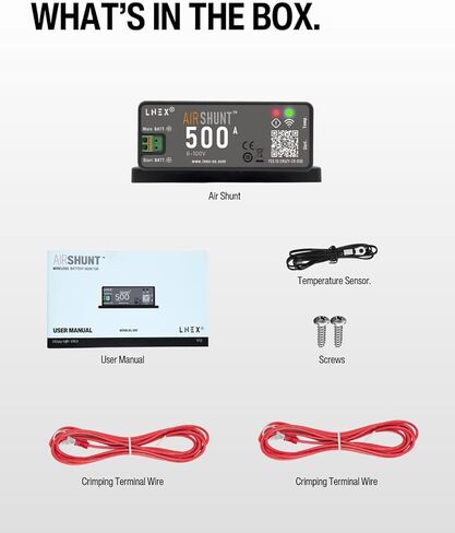 شاشة بطارية تحويلة بلوتوث، شاشة بطارية تحويلة هواء ذكية 500 أمبير مع وظيفة التنبيه، شاشة بطارية RV لاسلكية مع منفذ مستشعر درجة الحرارة لـ 8-100 فولت Lifepo4، ليثيوم مختومة، جل، بطارية مغمورة in Kuwait