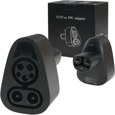 محول CCS لطراز Tesla 3 وY وS وX - لمالكي Tesla فقط - شحن سريع لجهاز Tesla الخاص بك باستخدام شواحن CCS (أسود) in Kuwait