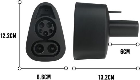 محول CCS لطراز Tesla 3 وY وS وX - لمالكي Tesla فقط - شحن سريع لجهاز Tesla الخاص بك باستخدام شواحن CCS (أسود) in Kuwait
