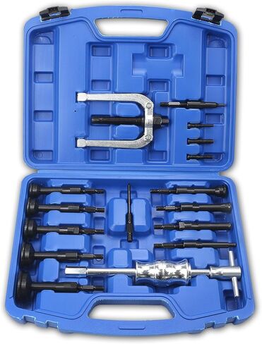 16-Piece Blind Hole Bearing Puller Set - Inner Race and Seal Extractor Kit - Includes Slide Hammer and Inner Bearing Removal Tool in Kuwait