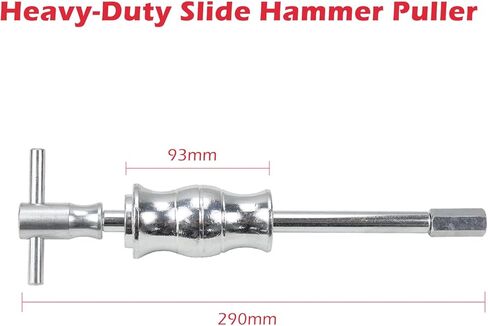 16-Piece Blind Hole Bearing Puller Set - Inner Race and Seal Extractor Kit - Includes Slide Hammer and Inner Bearing Removal Tool in Kuwait