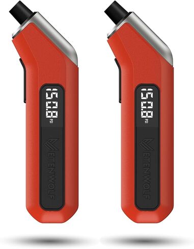 Digital Tire Pressure Gauge 2 Pack, Industrial Tire Gauge 3-200 PSI, Calibrated to ANSI B40.7 Grade 2A(±0.5%), Air Pressure Gauge with Replaceable AAA Batteries, Vivid Orange in Kuwait